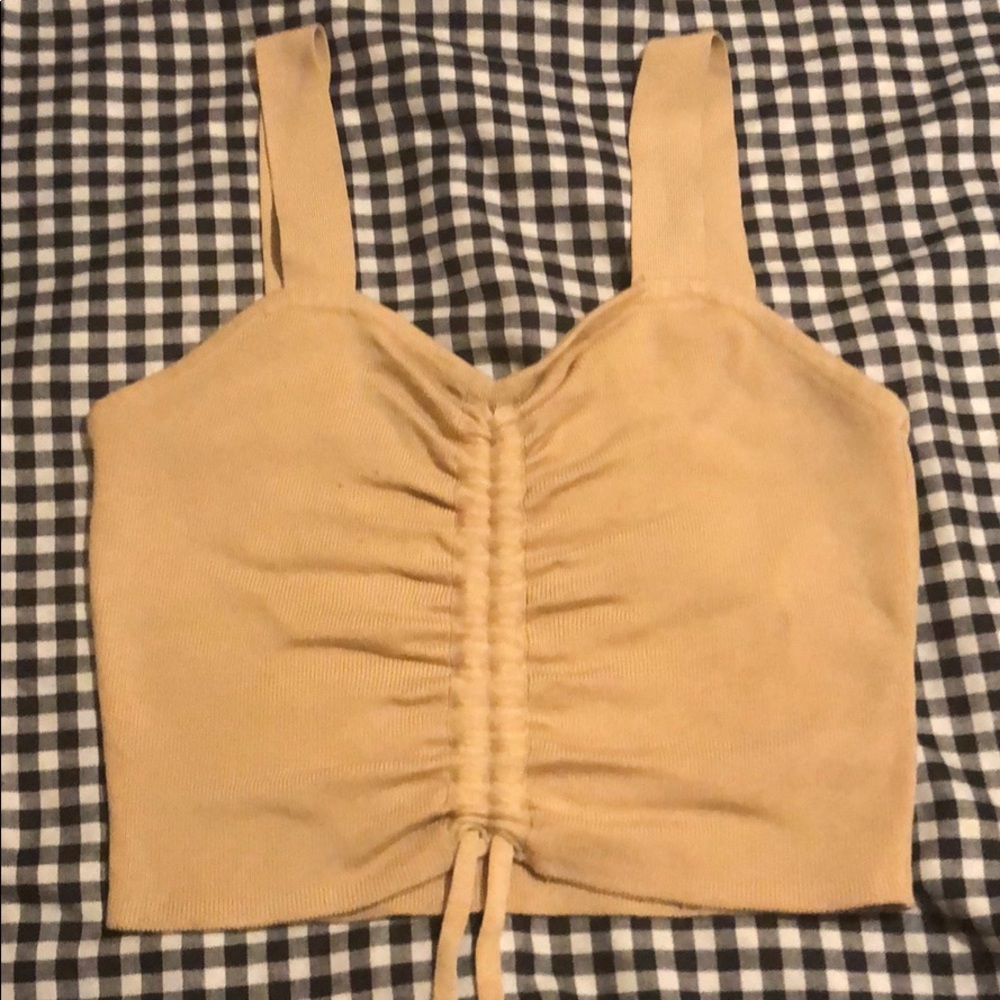 Beige crop top